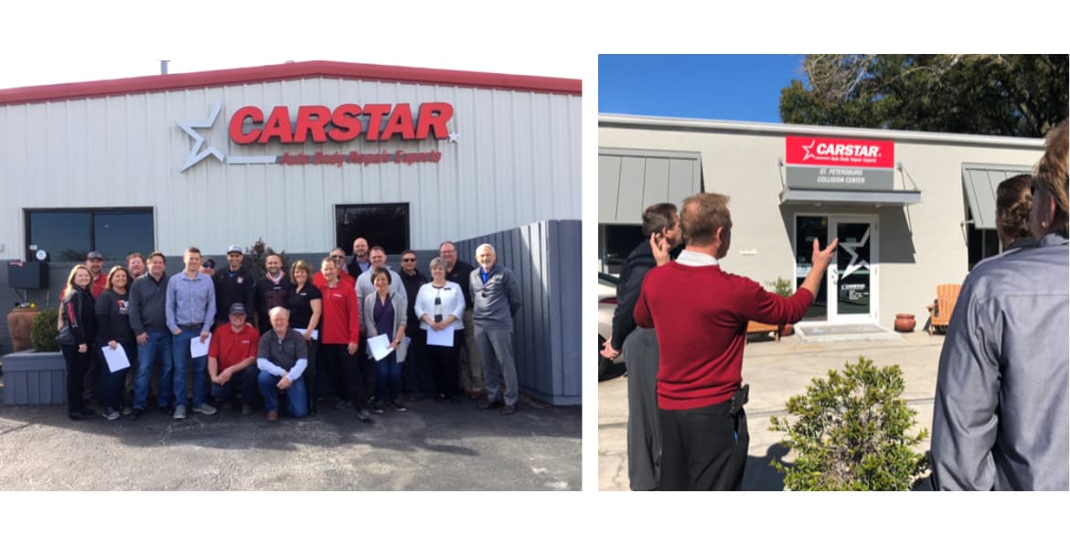 CARSTAR Edge team outside a location