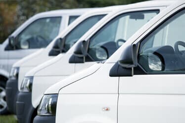 Fleet of vans